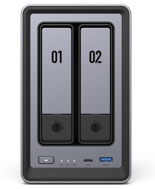 UGREEN NASync DXP2800 2 Einschübe NAS-Server Leergehäuse (25369)