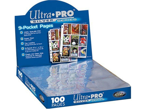 UltraPro 9-Pocket Pages Silver Blue (100 Pages)