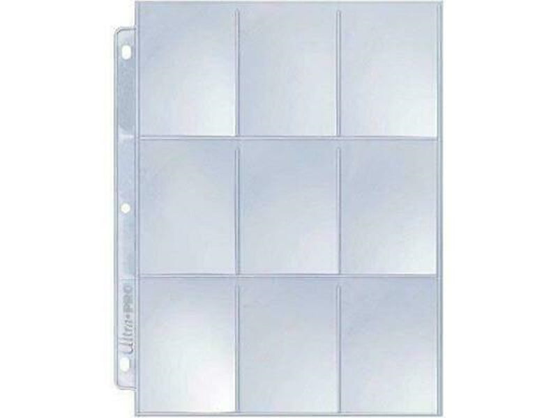 UltraPro 9-Pocket Pages Silver Blue (100 Pages)