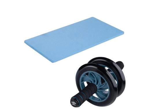 Umbro - Dual-wheel ab roller with mat - Blue