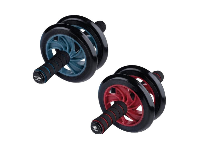 Umbro - Dual-wheel ab roller with mat - Blue