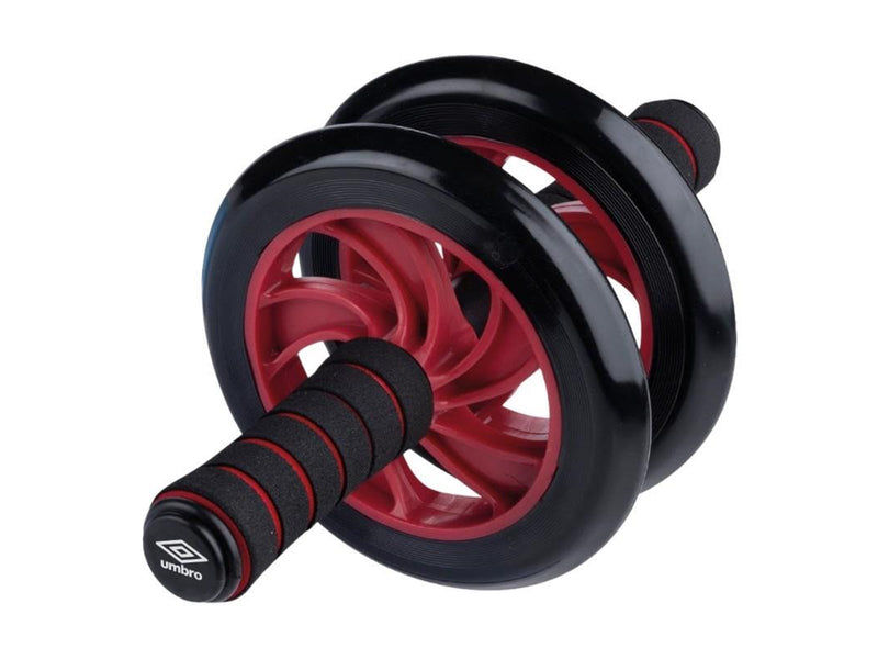 Umbro - Dual-wheel ab roller with mat - Red