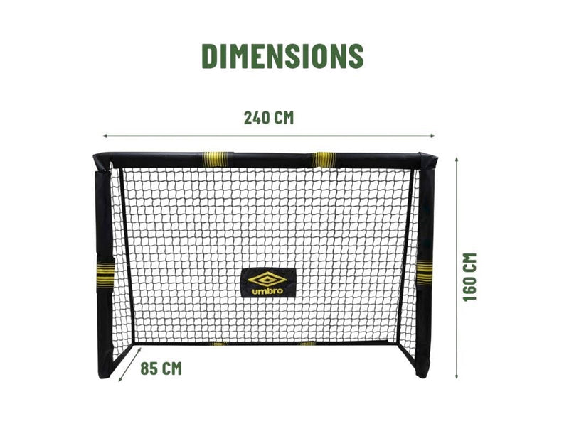 Umbro - Metal football goal with net 240x160x85 cm