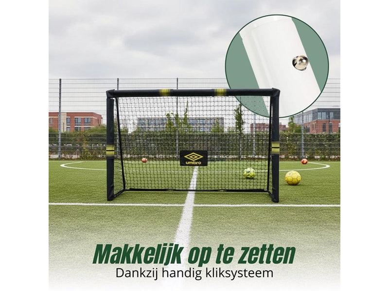 Umbro - Metal football goal with net 240x160x85 cm