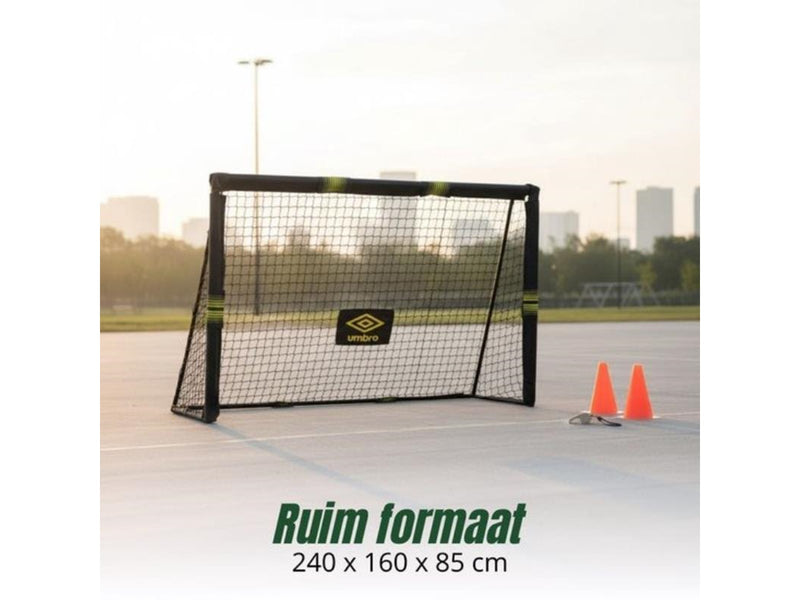 Umbro - Metal football goal with net 240x160x85 cm