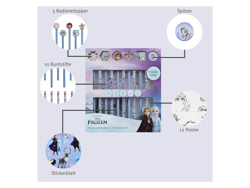 Undercover - Color set with Erasers Frozen 29 pcs.
