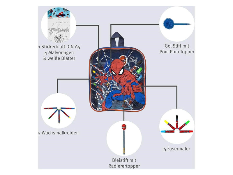 Undercover - Spiderman in Backpack Coloring Set