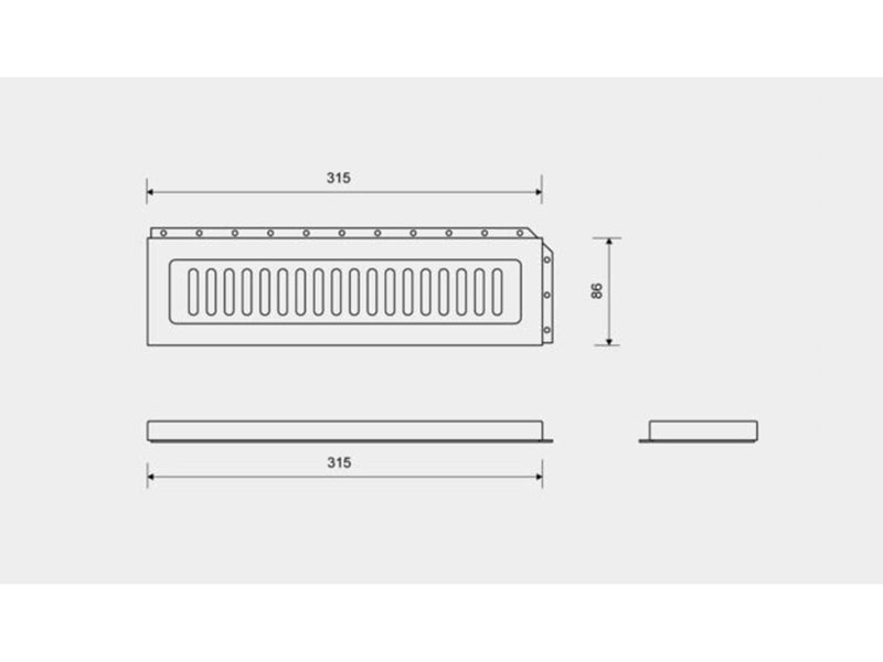 Unidrain ClassicLine Column soap shelf line