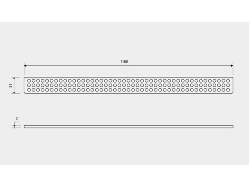 Unidrain ClassicLine grating Classic 1200 mm