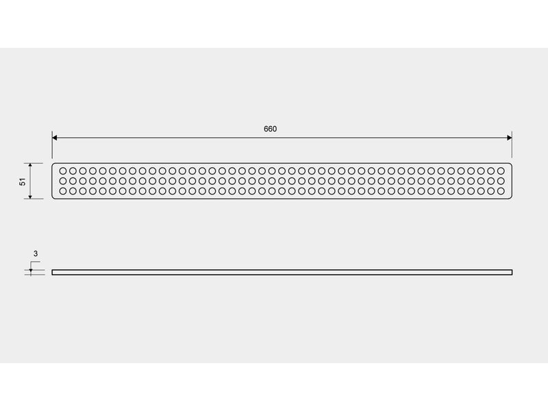 Unidrain ClassicLine grating Classic 700 mm