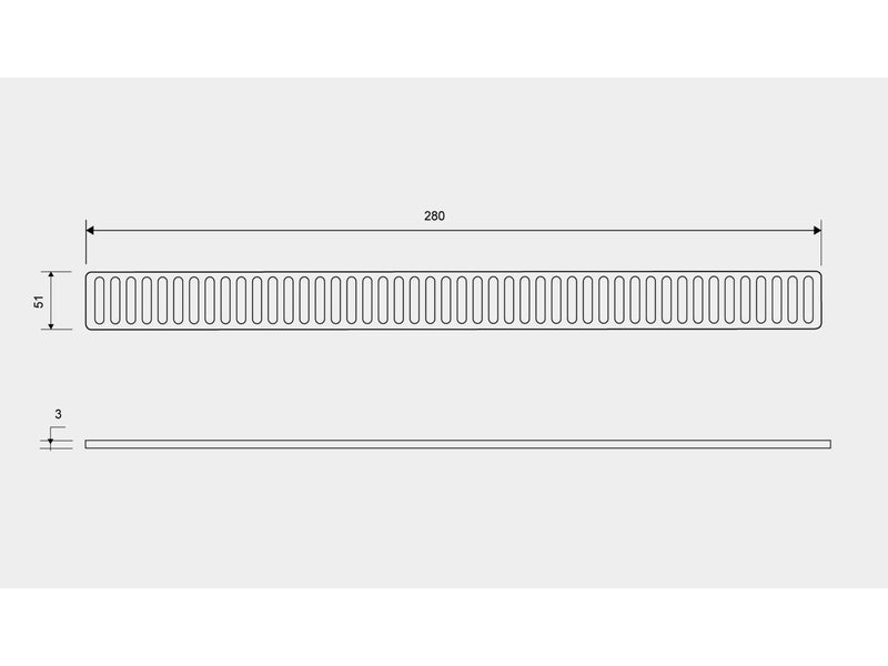 Unidrain ClassicLine grating Column 300 mm