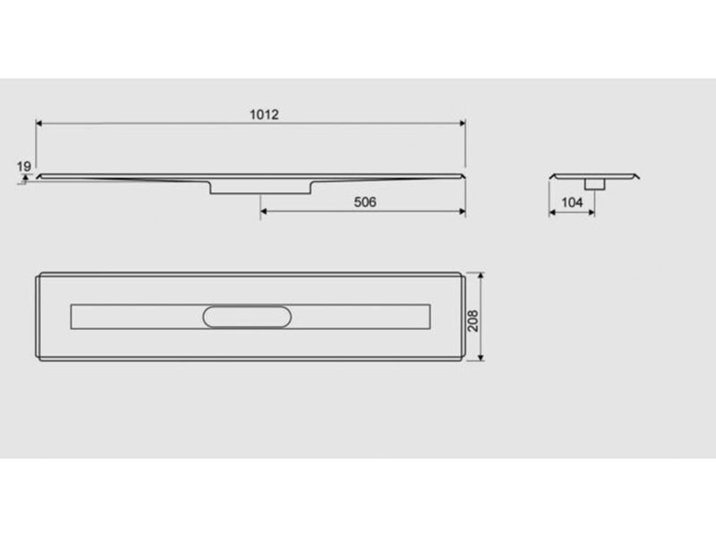 Unidrain Drain unit 3004 900 mm Free-standing