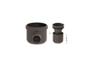Unidrain Drain unit w/horizontal outlet Ø50 mm incl. water trap corner drain
