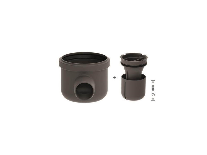 Unidrain Drain unit w/horizontal outlet Ø50 mm incl. water trap corner drain