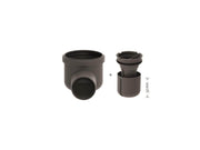 Unidrain Drain unit w/horizontal outlet Ø75 mm incl. water trap corner drain