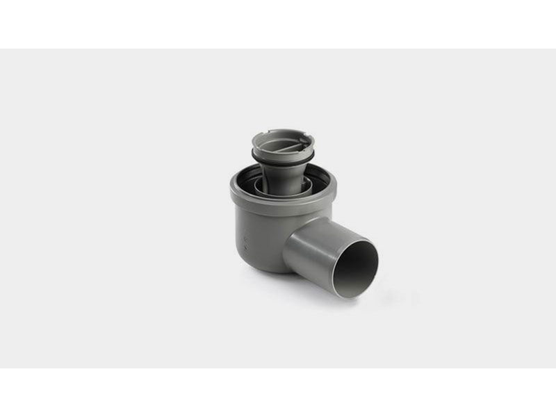 Unidrain Drain unit w/horizontal outlet Ø75 mm incl. water trap corner drain