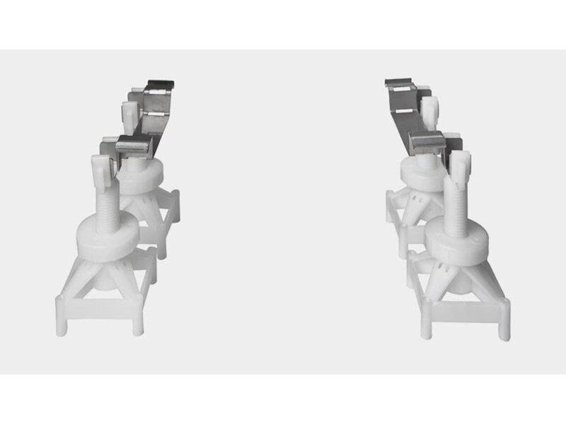 Unidrain Height-adjustable feet for vinyl line drain