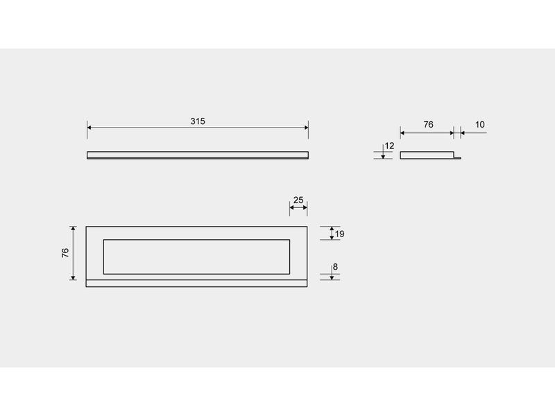 Unidrain HighLine Colour frame 300/12 mm Copper