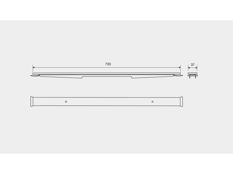 Unidrain HighLine Custom panel 800 mm