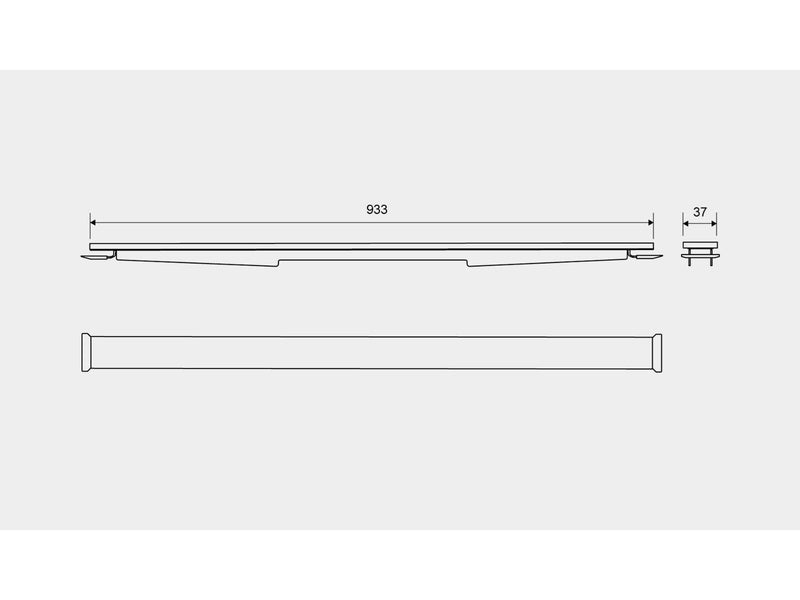 Unidrain HighLine panel 1000 mm Copper