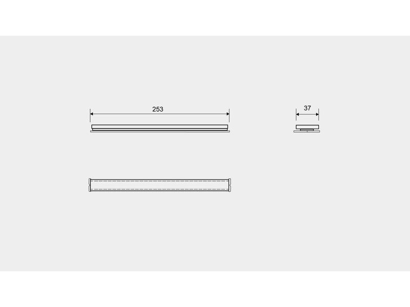 Unidrain HighLine panel 300 mm Black