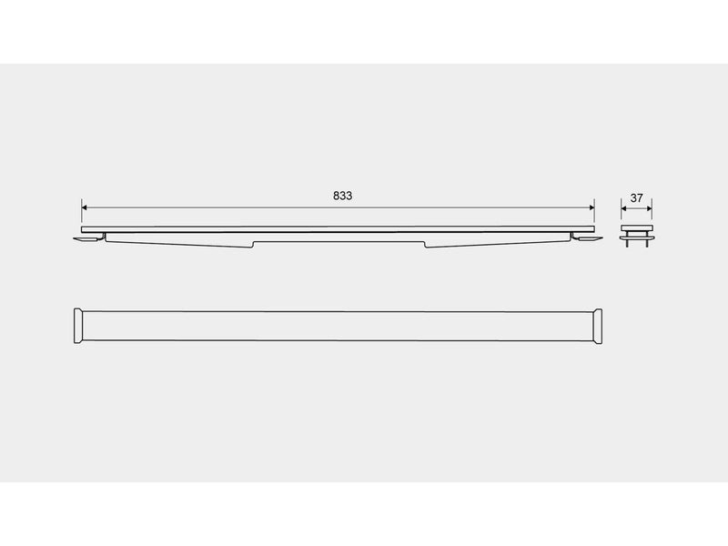 Unidrain HighLine panel 900 mm Copper