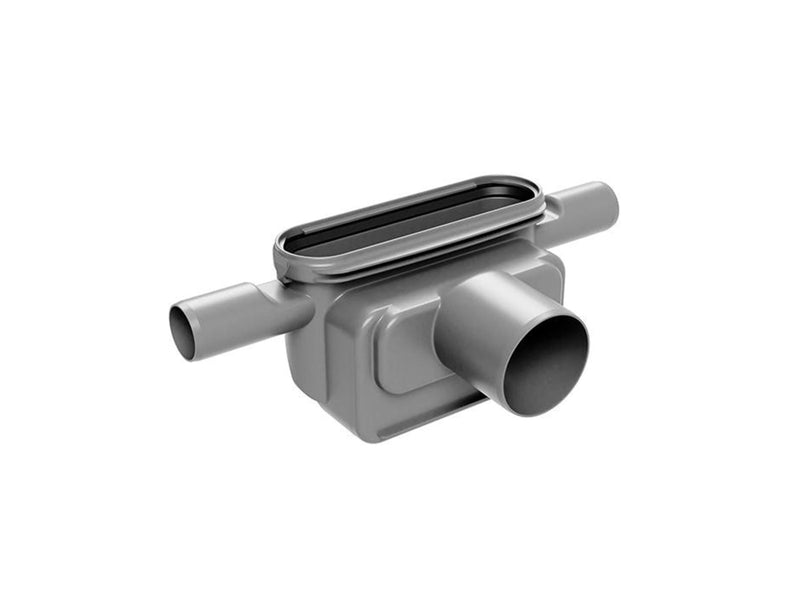 Unidrain Outlet unit Ø75 mm horizontal incl. two side inlets and water trap