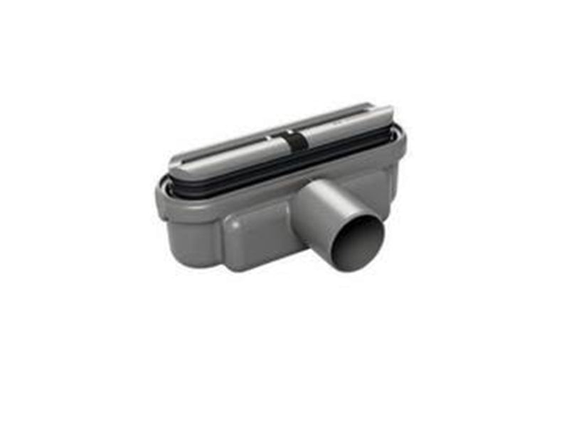 Unidrain Outlet unit w/horizontal outlet Ø50 mm incl. water trap and extra low installation height