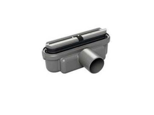 Unidrain Outlet unit w/horizontal outlet Ø50 mm incl. water trap and extra low installation height