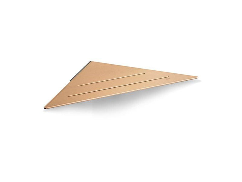 Unidrain Reframe Collection soap shelf corner, Brass