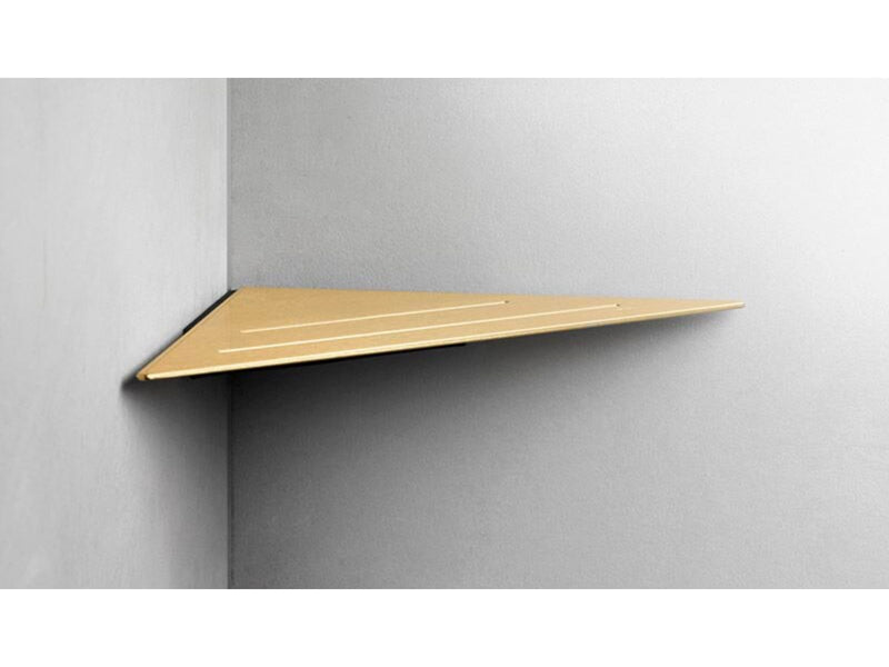 Unidrain Reframe Collection soap shelf corner, Brass