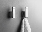 Unidrain Reframe Collection towel hooks (x2) Brushed steel
