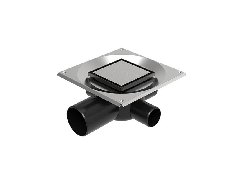 Unidrain Set 1 Square Custom 10x10 Ø75 mm horizontal
