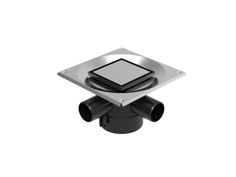 Unidrain Set 2 Square Custom 10x10 Ø110 mm vertical