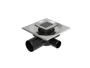 Unidrain Set 3 Square ClassicLine Column 10x10 Ø75 mm horizontal
