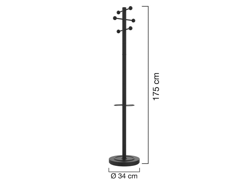 Unilux Access Coat Stand black