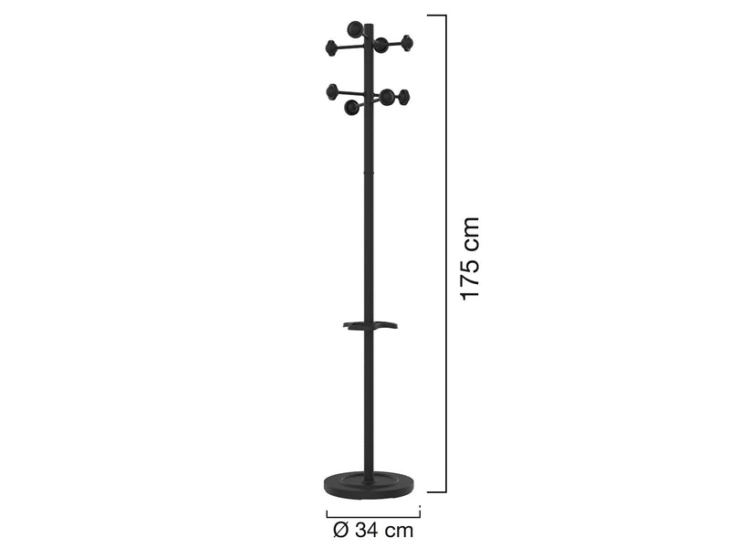 Unilux Accueil Coat stand black