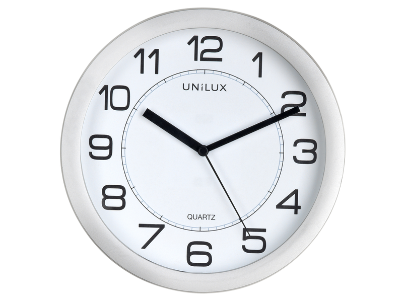 Unilux Attraction Clock metal grey