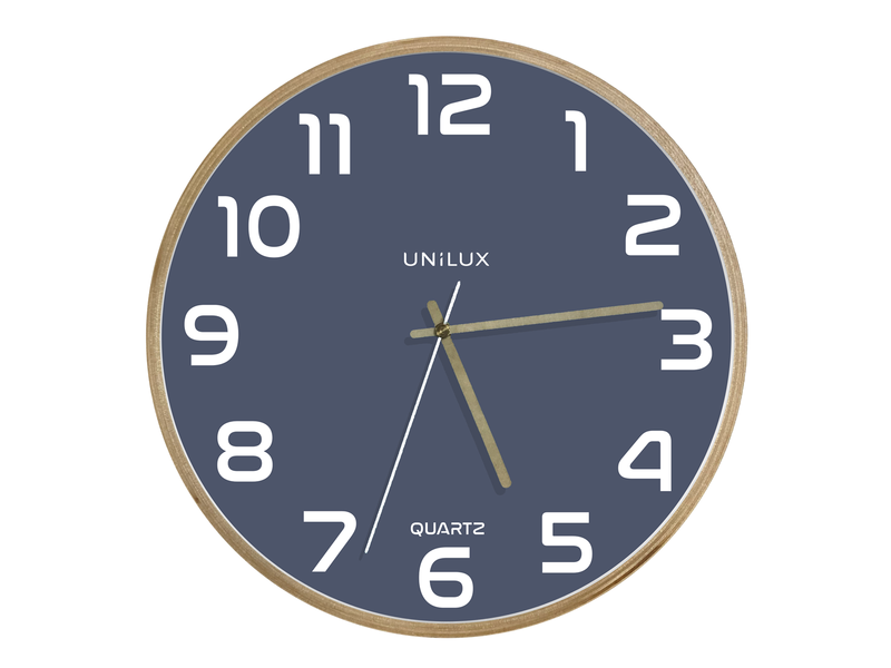 Unilux Baltic Clock blue/wood