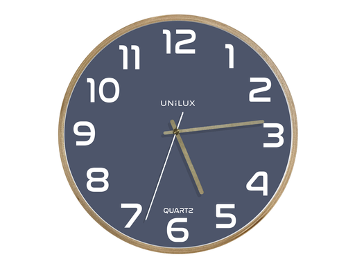 Unilux Baltic Clock blue/wood