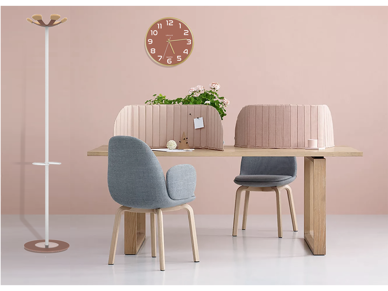 Unilux Baltic Clock brick/wood