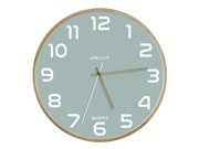 Unilux Baltic Clock green/wood