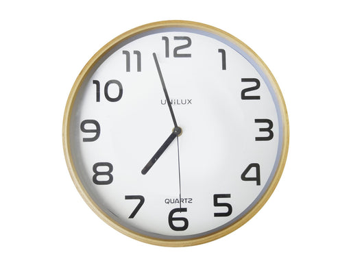 Unilux Baltic Clock white/wood
