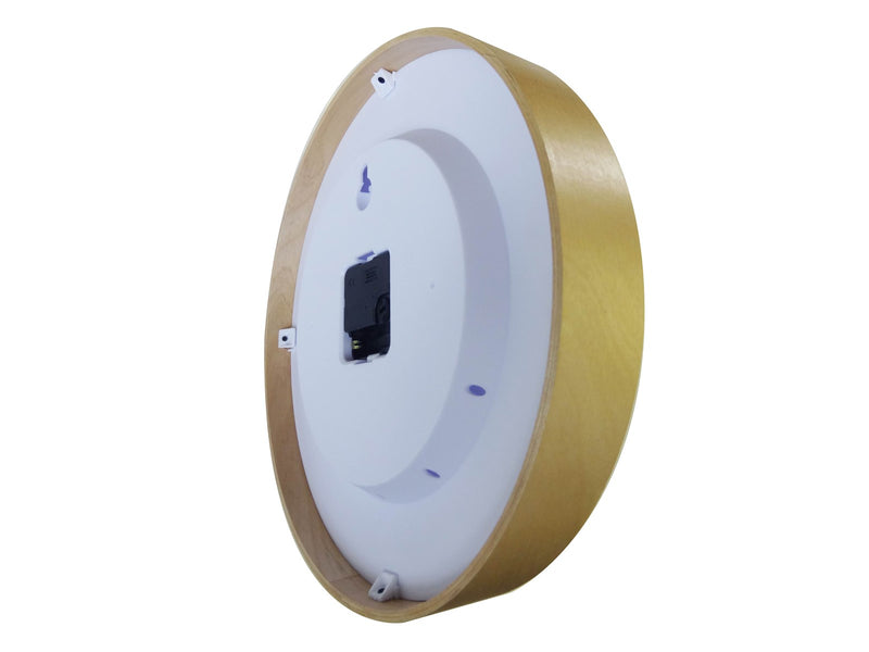 Unilux Baltic Clock white/wood