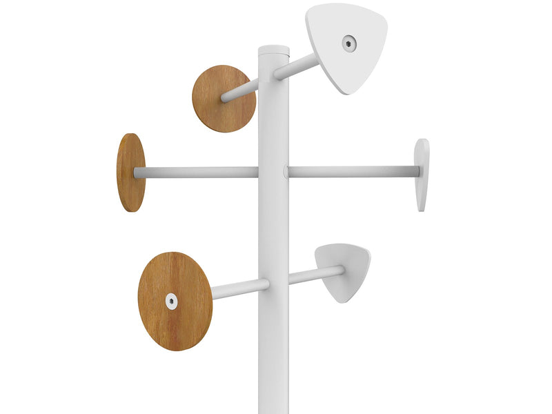 Unilux Bora Bamboo coat stand white/bamboo