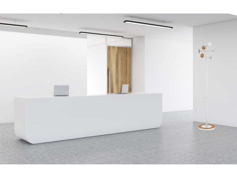Unilux Bora Bamboo coat stand white/bamboo