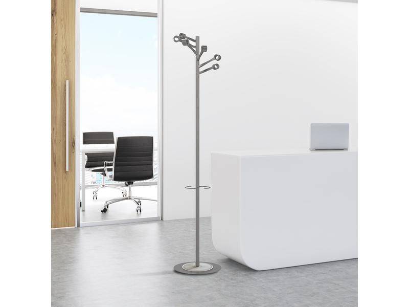 Unilux Bourgeon Garderobenständer metallgrau