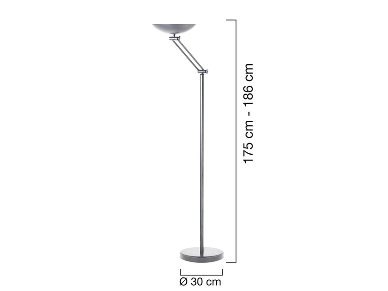 Unilux Dely 2.0 LED Uplight grey