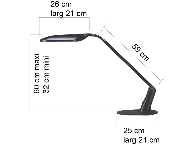 Unilux Duo LED lamp black