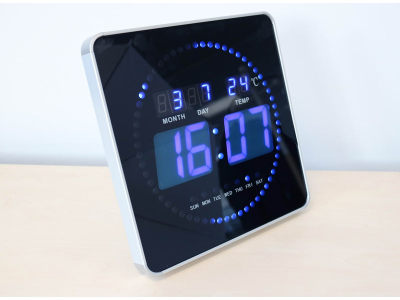 Unilux Flo LED clock black